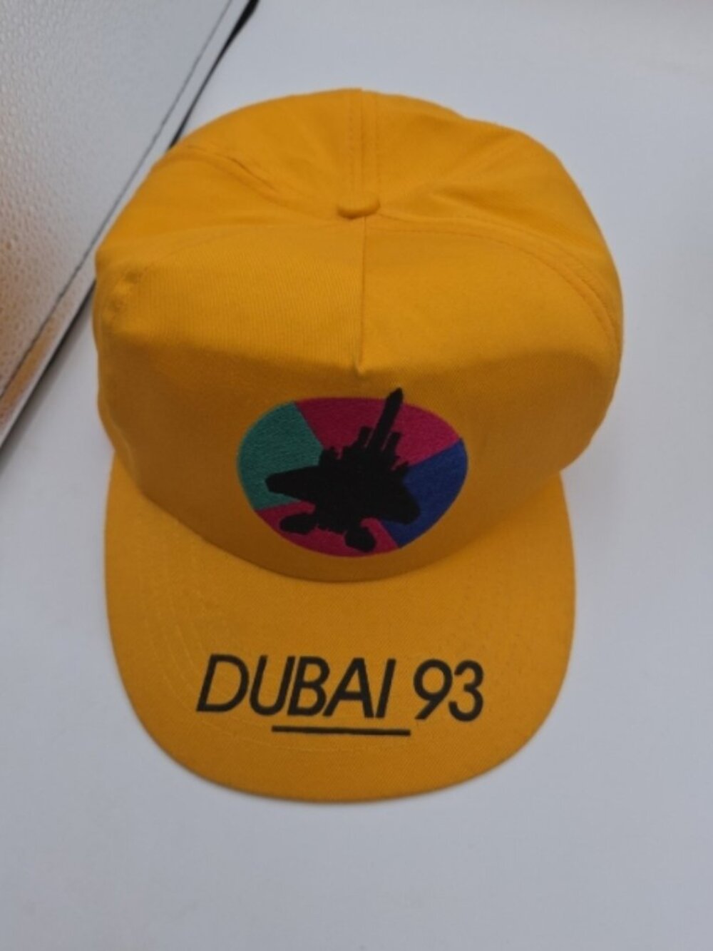 Graffiti Dubai 93 Snapback Hat Yellow Aviation Logo